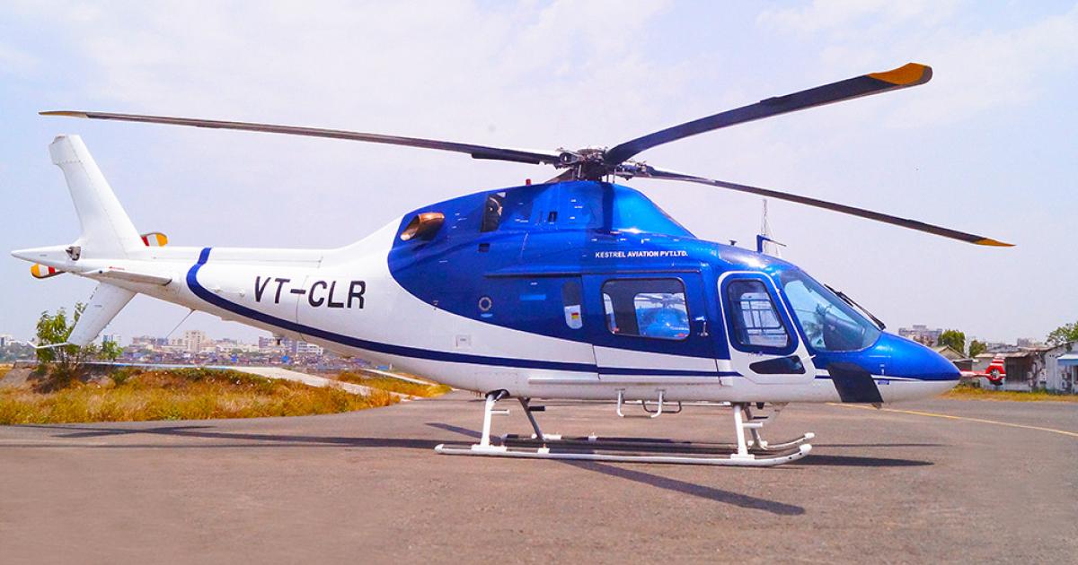 Kestrel Aviation AW119 helicopter