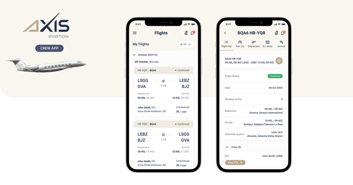 Axis Aviation Crew Axis app