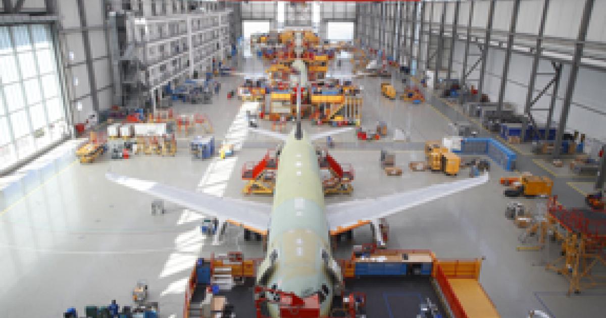 The next Airbus facilities could be used to bring together future technologies in an all-new single-aisle airliner offering substantial savings in operating costs compared with the A320. The company currently has final assembly lines in Toulouse, Hamburg (above), and Tianjin, China.

