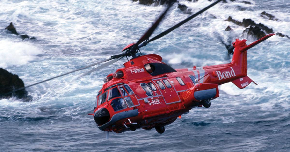 The main gearbox design was a factor in the 2009 crash of a Bond-operated Super Puma off the coast of Scotland, according to the UK’s Air Accident Investigation Branch.