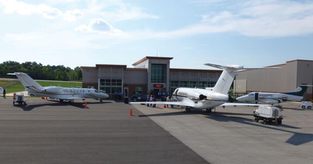 Wilson Air is managing an FBO at Chattanooga on behalf of the airport authority. Competitor Tac Air asserts that the use of government funds to build the facility has created an unfair competitive environment.