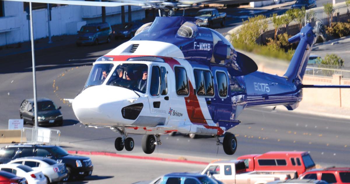 First deliveries of Eurocopter’s 16,500-pound E175 (or Z15, as the Chinese version is known) are set for the fourth quarter of this year. U.S. launch customer Bristow Helicopters brought an example to the recent Heli-Expo show in Las Vegas.