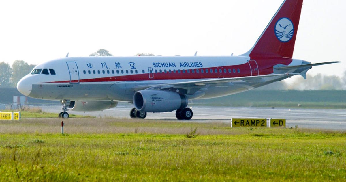 Chinese carriers such as Sichuan Airlines will likely be among the first to use biofuels resulting from a new joint venture between Airbus and China’s Tsinghua University.