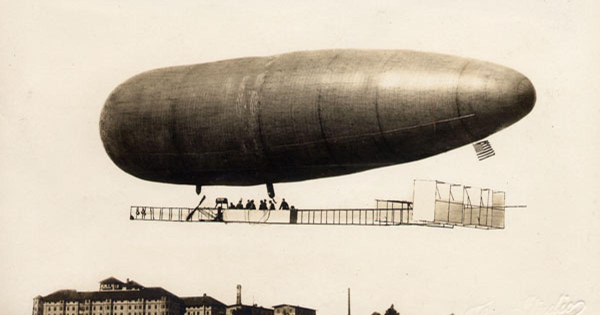 Augustus Roy Knabenshue built the airship Pasadena in 1912. (Photo: Pasadena Museum of History)