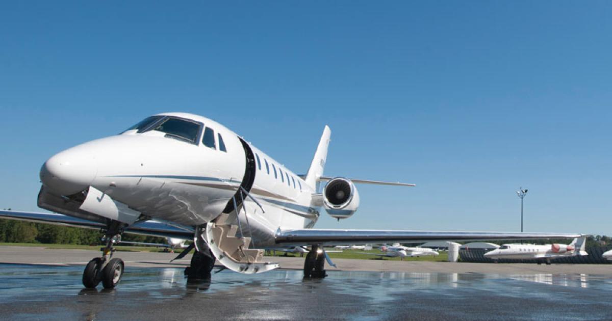 The market for Cessna’s larger aircraft–the  CitationJets, Citation XLS and Citation Sovereign–has been holding up better than the market for the entry-level Mustang.