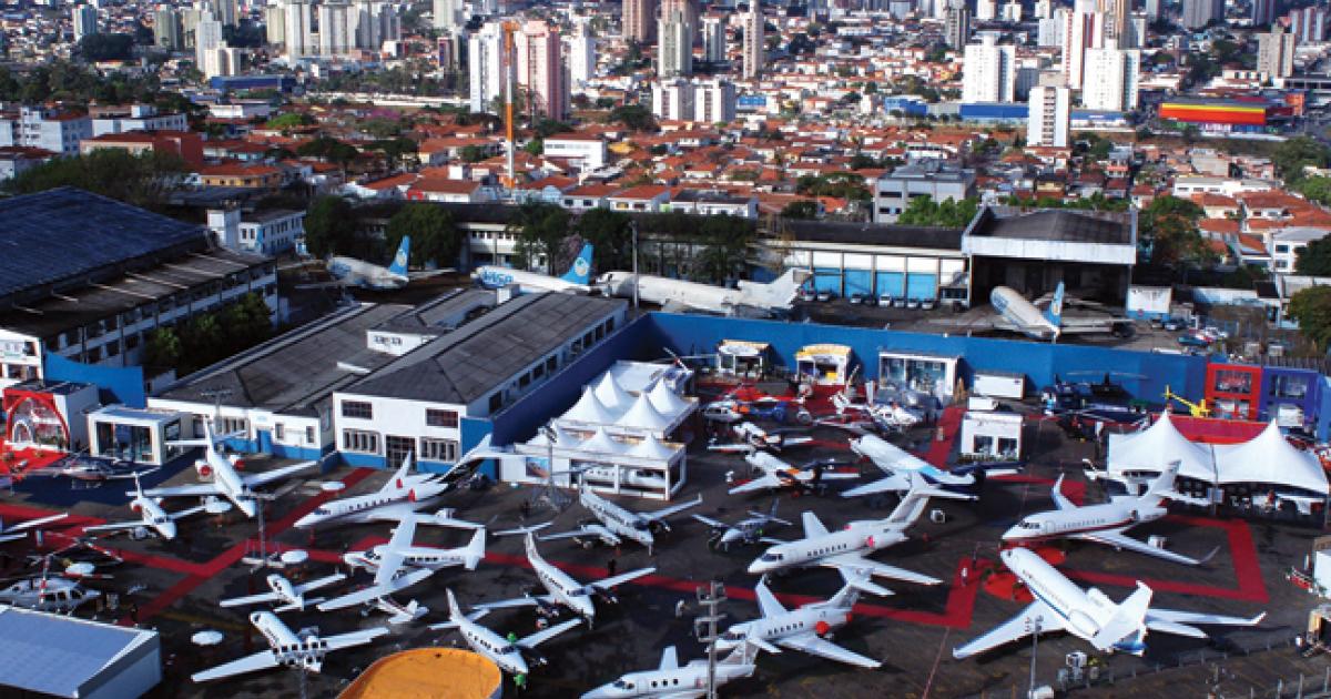 The Latin American Business Aviation Conference & Exhibition, held last year at Congonhas Airport, will be at the same venue in 2012 and organizers expect the site will be available again next year.