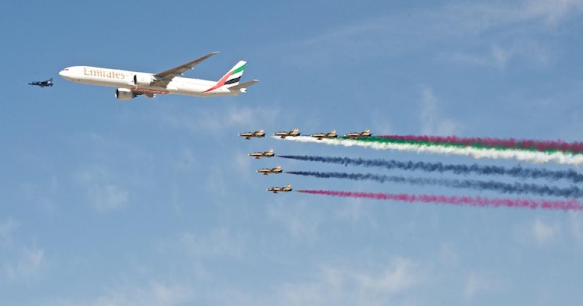The 13th edition of the Dubai Airshow is expected to break its own record of 56,548 attendees in 2011 to more than 60,000 visitors this year, a 6-percent increase. 