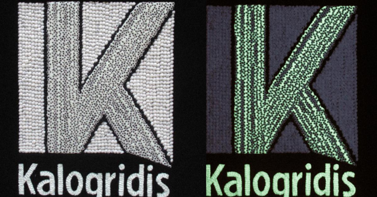 Designers at Kalogridis have developed a technique for weaving fluorescent yarn into carpet.