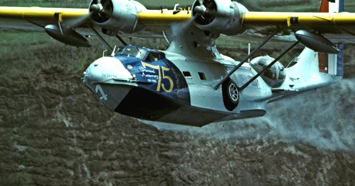 In 1986, a restored PBY Catalina flown by Texan Connie Edwards reenacted the first successful transatlantic flight by the Navy's NC-4 flying boat in 1919. 