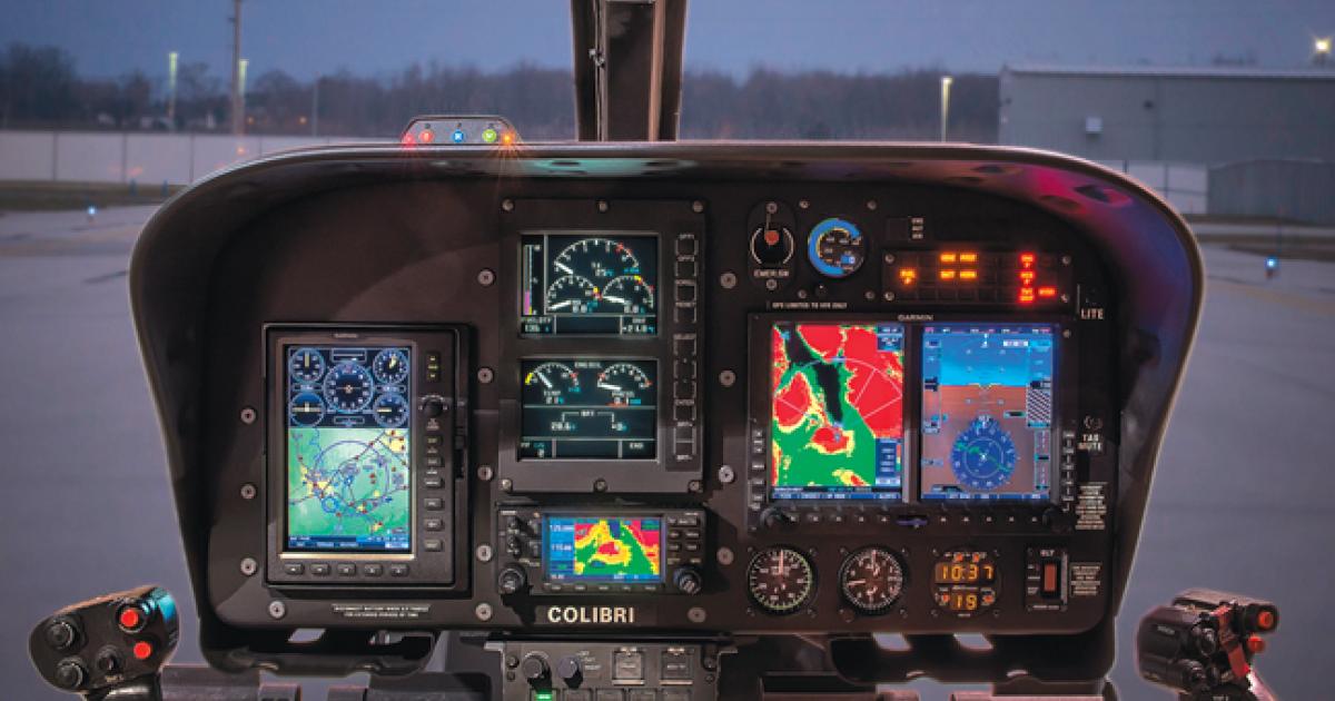 Kitchener Aero Avionics recently STC’d a  glass-cockpit option for the Eurocopter EC120.