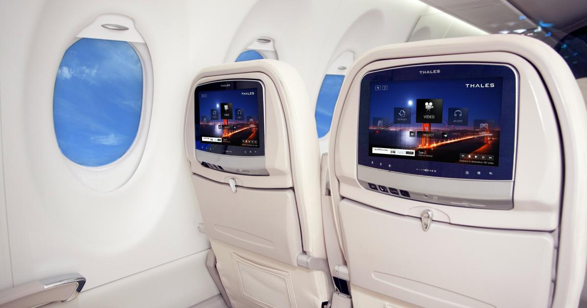 Qatar Airways plans to become the first carrier to use the new Avant in-flight entertainment system from Thales.