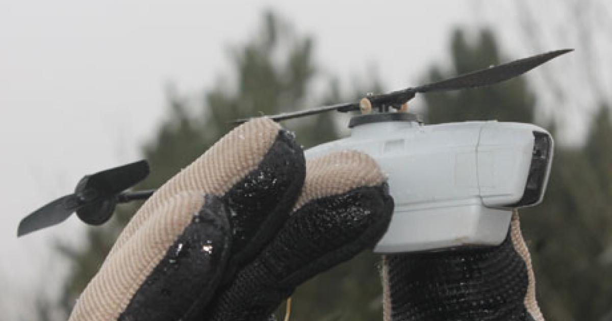 Marines get a closer look at Black Hornet micro drone