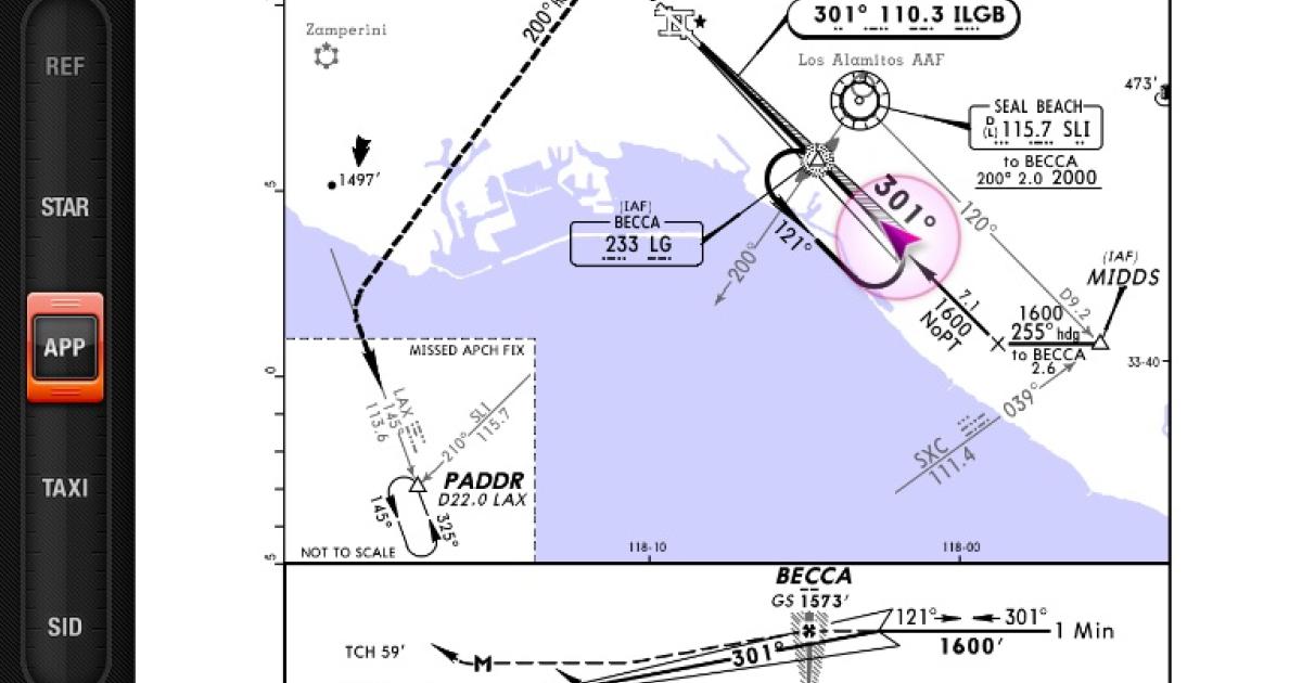 Jeppesen has released version 2.1 of its Mobile FliteDeck iPad app with several significant improvements, including display of own-ship position on geo-referenced approach charts.