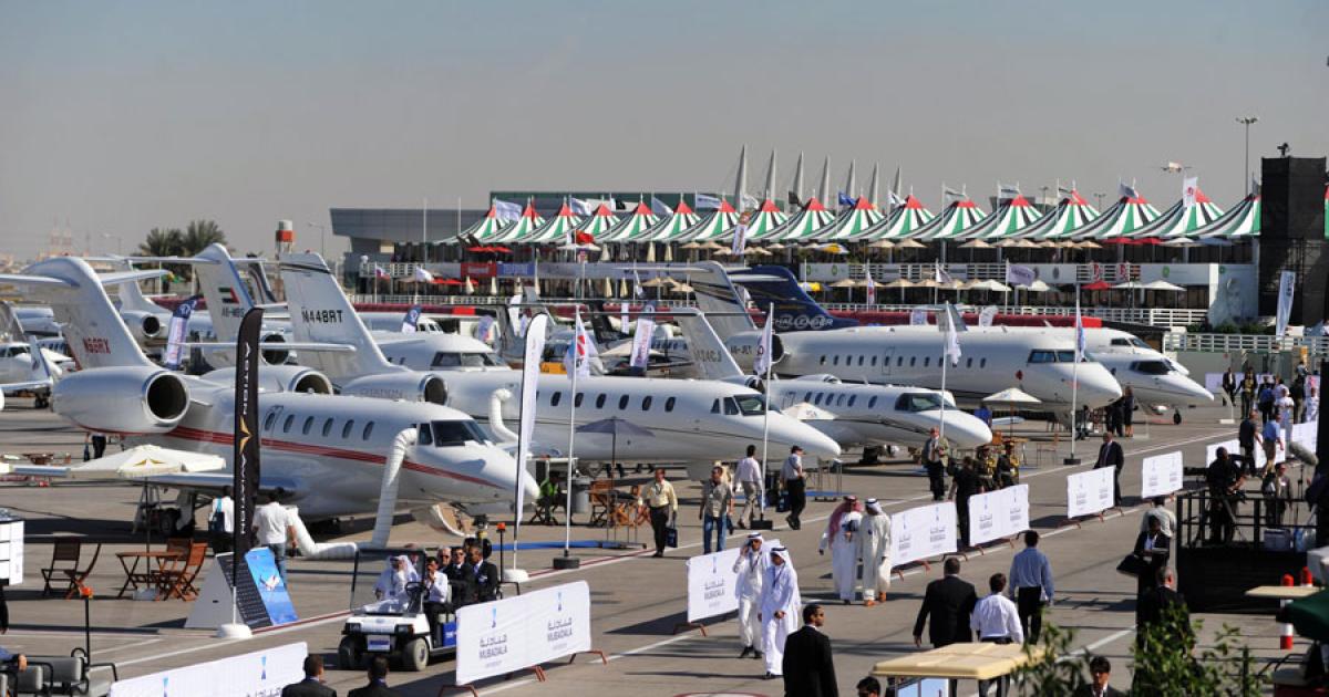 Business jets will once again be a prominent part of the biennial Dubai Airshow when the 2013 event is staged at the new Dubai World Central site next month.