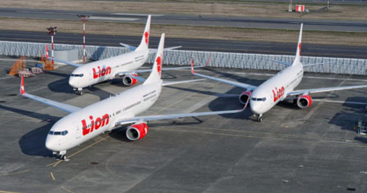 Lion Air's rapidly expanding Boeing 737 fleet will undergo heavy maintenance at a new facility on the island of Batam. (Photo: Boeing)