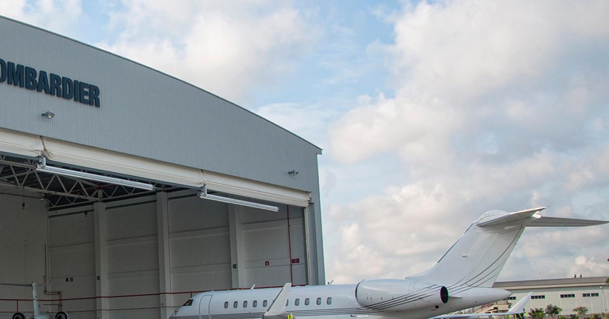 The Bombardier Aircraft Service Center in Singapore recently received repair station approval from the Malaysia Department of Civil Aviation.