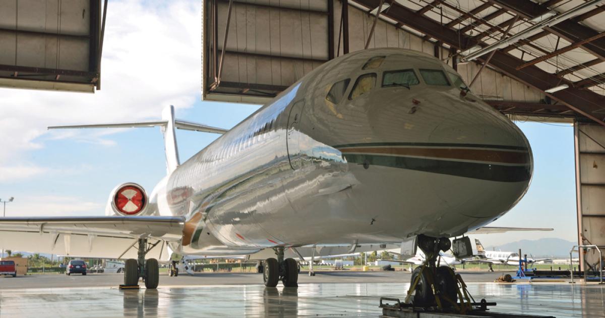 Threshold seeks to be a one-stop shop for its maintenance customers, so it offers interiors and completions services that can be performed during the aircraft's maintenance downtime.