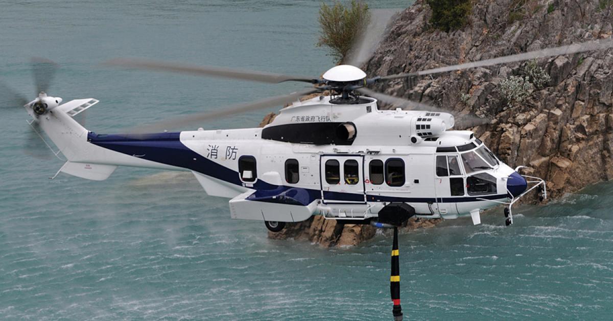 China’s Canton police force currently operates an Airbus Helicopters EC225LP Super Puma Mk2+.