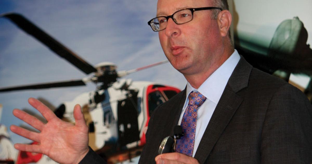 Sikorsky president Mick Maurer said that the decrease in orders from the U.S. government was the main cause of the company's 9-percent drop in sales last year.