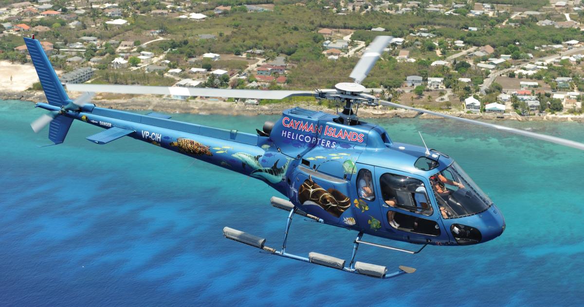 Cayman Islands Helicopters hopes to begin using its cruise ship terminal helipad again soon.