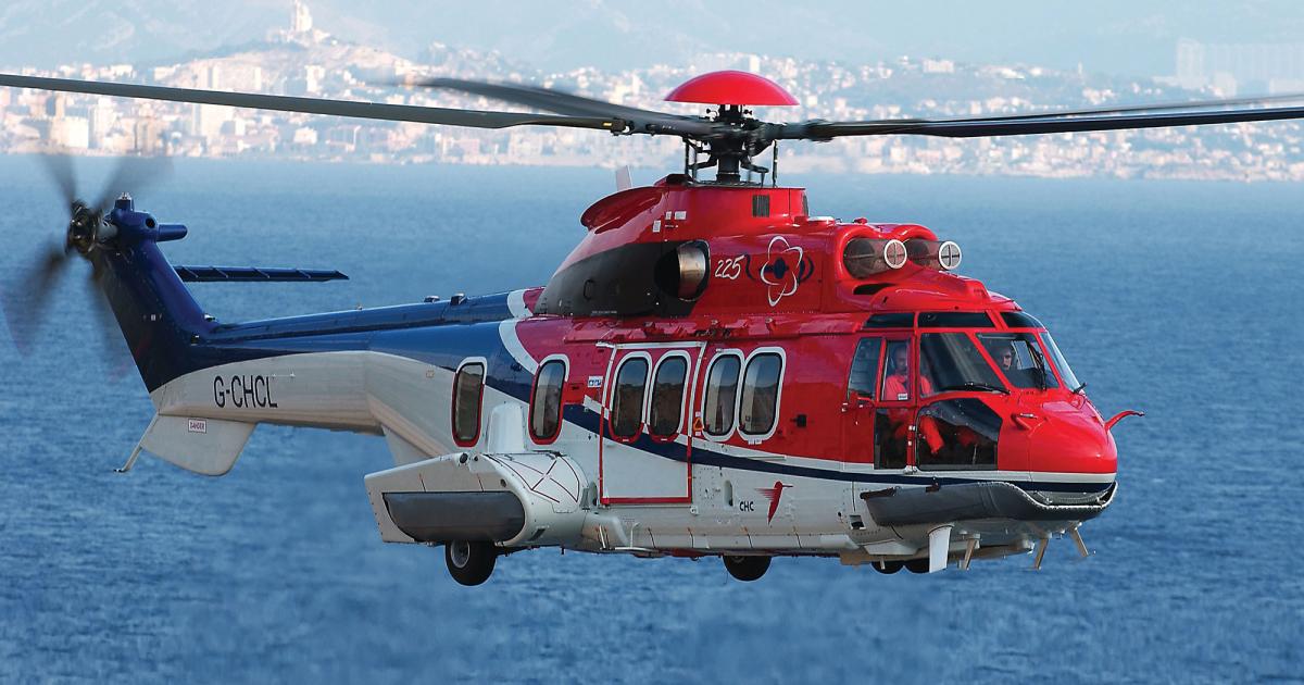 Airbus Helicopters’ updated Model 225–the 225e–powered by Turbomeca Makila 2B engines, will be designed primarily for offshore missions, offering extended-range, increased payload and fuel capacity. 