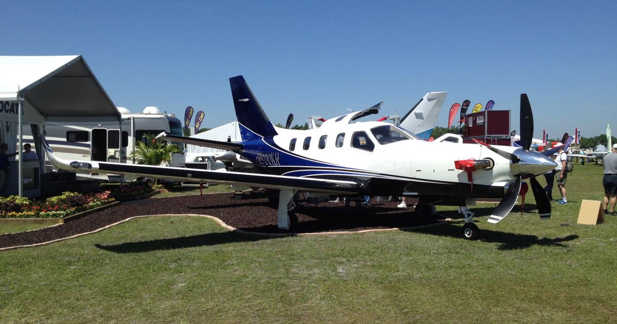 Daher-Socata’s new TBM 900 is making its public debut this week at the 2014 Sun ’n’ Fun Fly-In in Lakeland, Fla. (Photo: Chad Trautvetter)