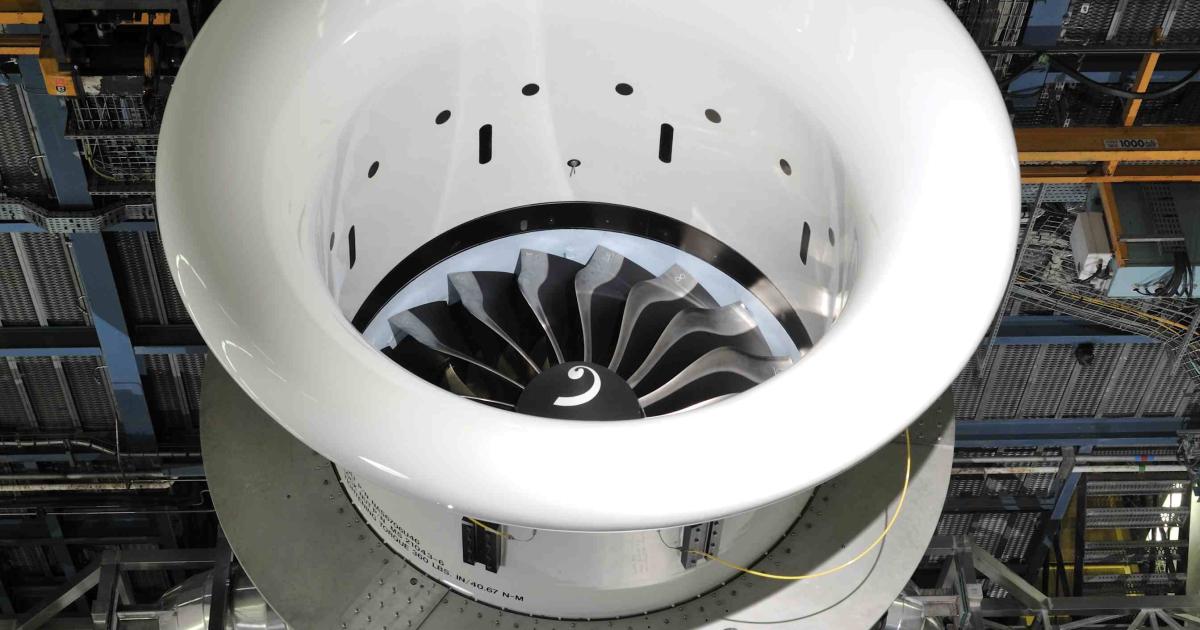 Ground testing of CFM International's new Leap-1B turbofan began this week at Snecma's Villaroche facility in France. [Photo: CFM International]