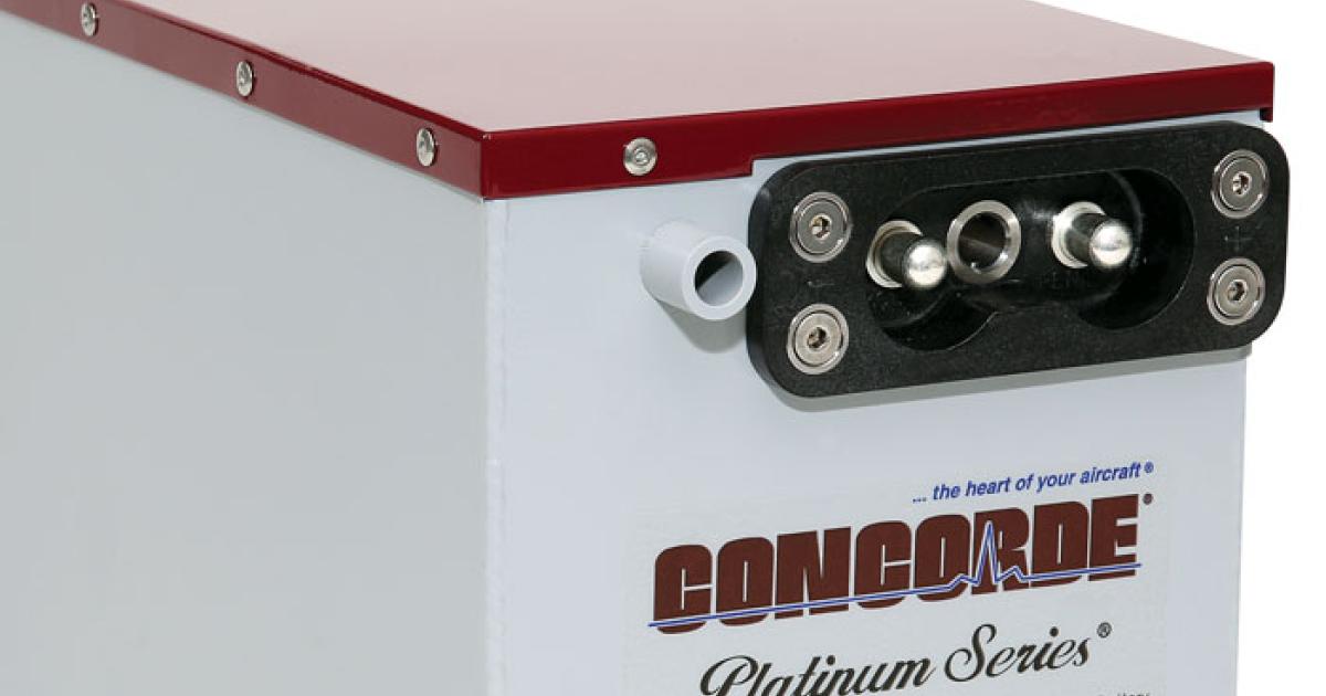 Concorde Battery has received TSO approval for its valve-regulated sealed lead-acid RG-641.