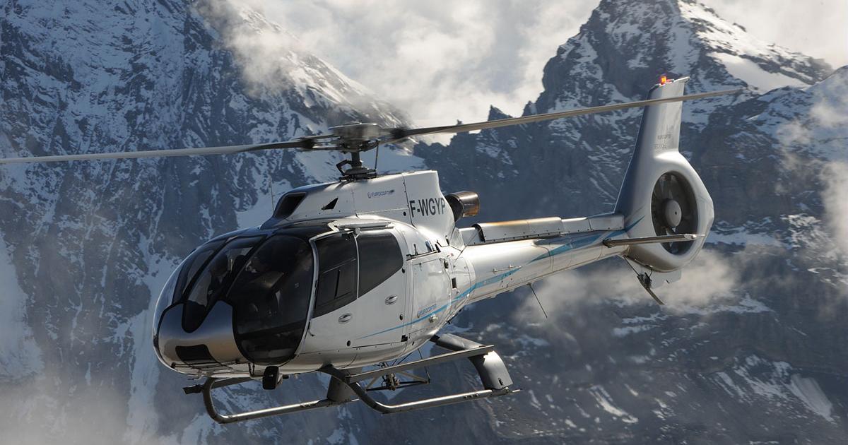 Three Chinese general aviation operators signed orders and commitments with Airbus Helicopters  for 123 light singles and twins, including the AS350, EC130 T2 (shown in photo) and EC135 models. The aircraft will be delivered over the next five years to the three Chinese companies. (Photo: Airbus Helicopters)