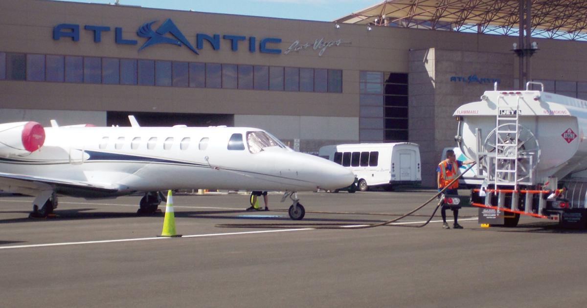 Atlantic Aviation recently completed a three-week upgrade project on its 16-acre ramp at McCarran.