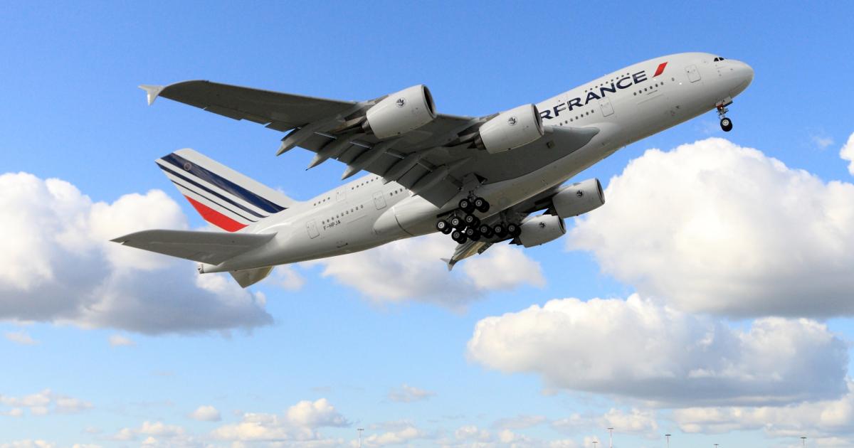 Air France served as lead airline for the Engage II trials over the North Atlantic. (Photo: Air France)