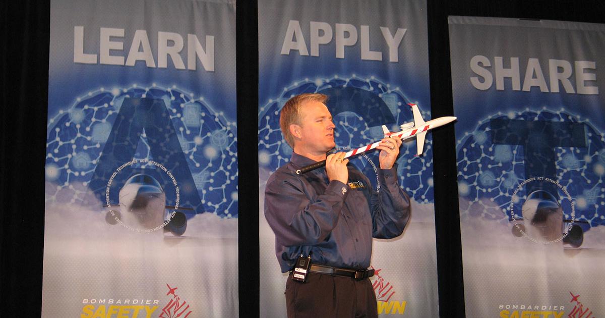 Aviation Performance Solutions president BJ Ransbury discussed loss of control at Safety Standdown.
