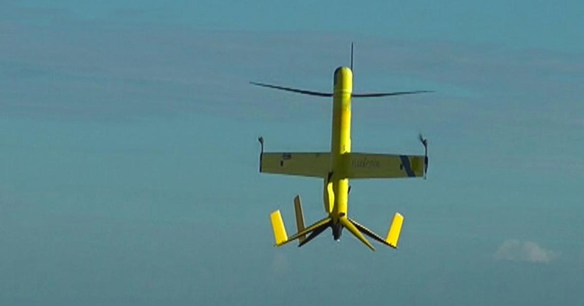 The Aerovel Flexrotor launches and lands vertically and transitions to wing-borne flight. (Photo: Precision Helicopters)