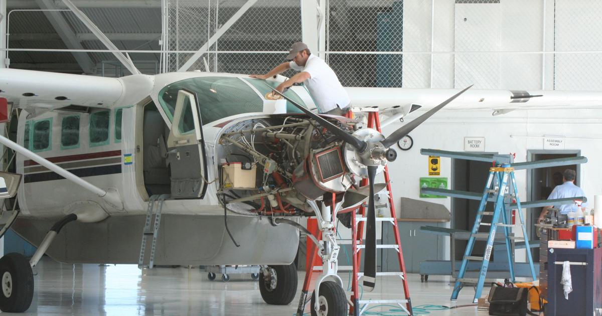 A newly released report commissioned by the Aeronautical Repair Station Association (ARSA) and Aviation Technician Education Council (ATEC) confirmed what MROs have been saying for several years: the pool of skilled aviation maintenance technicians is drying up and not enough students are entering the system. (Photo: Chad Trautvetter/AIN)