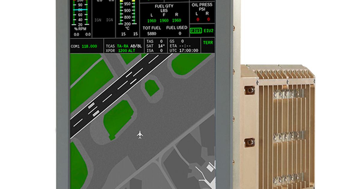 Universal Avionics' new InSight Integrated Flight Deck will feature Jeppesen’s Airport Mapping Database (AMDB), becoming the first business aviation avionics system to display the Jeppesen maps. (Photo: Universal Avionics)
