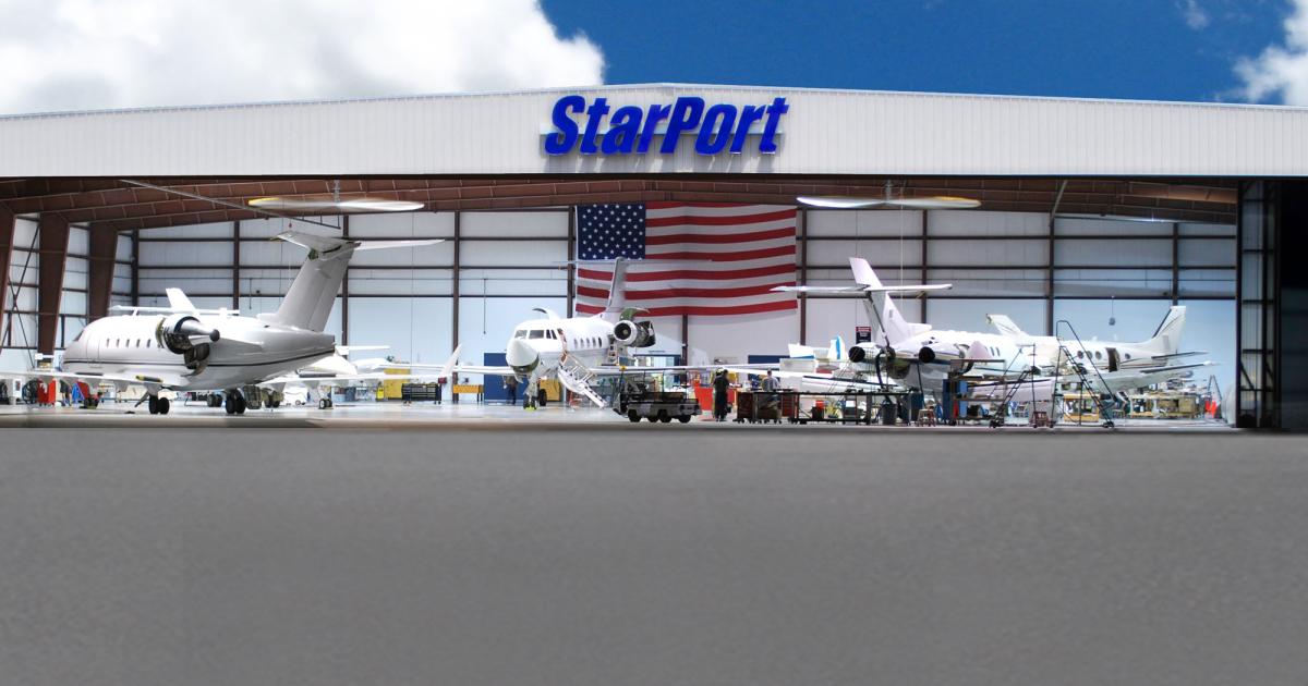Starport has 70,000 sq ft of hangar space, which can accommodate the latest ultra-long-range business jets and is home to six turbine-powered aircraft, from a King Air to a Phenom 300. 