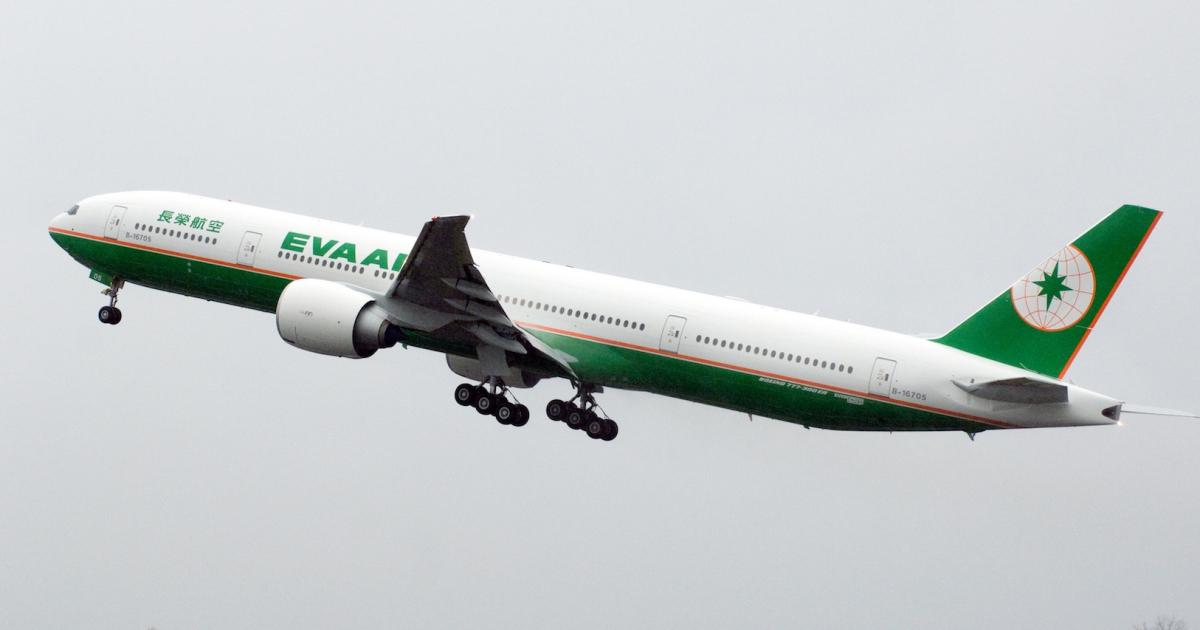 EVA Air flies 22 Boeing 777-300ERs and carries a backlog of 14 more. (Photo: Boeing)