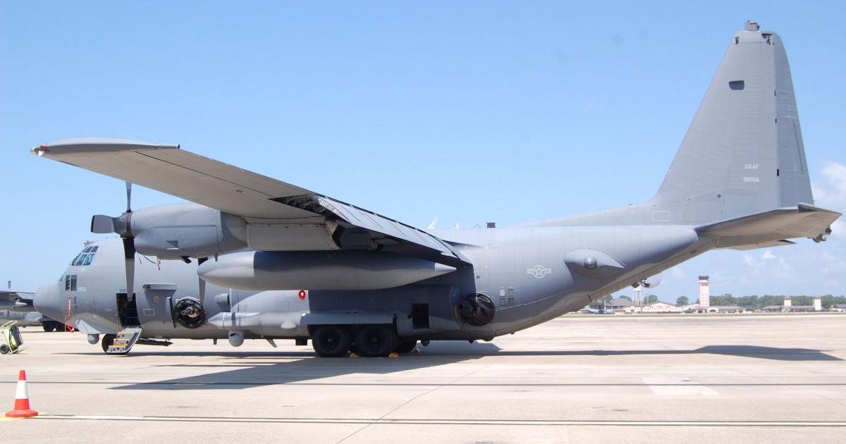 An AC-130 gunship of U.S. Air Force Special Operations Command, similar to the one that mistakenly attacked a hospital in Afghanistan on October 3. (Photo: Chris Pocock)