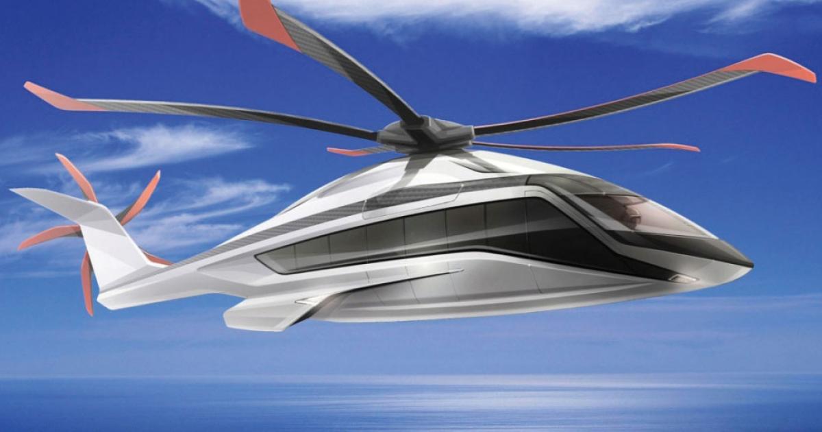 Airbus Helicopters also unveiled the first artist rendering of the long-awaited X6, a new helicopter in the heavy category. The X6 will eventually replace the H225 Super Puma and will have fly-by-wire controls.