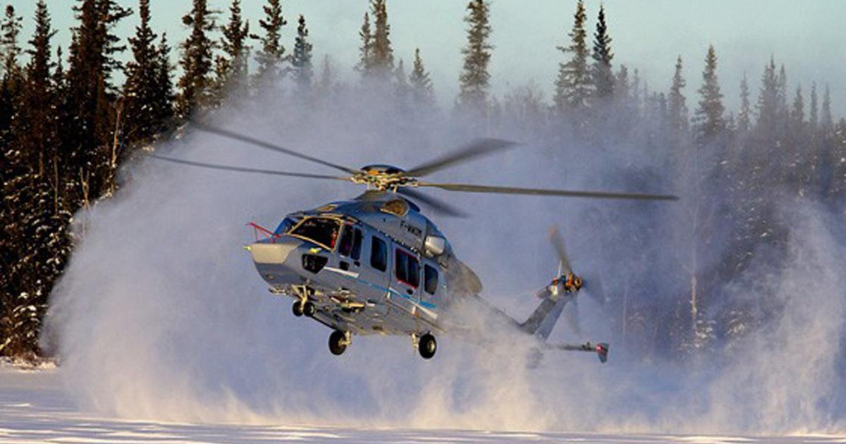 The Airbus Helicopters H175 super-medium twin was a standout sales performer last year during a time when the French company saw both sales and deliveries plunge by about 20 percent. It booked orders for 36 H175s, accounting for 10 percent of the 333 net sales it recorded last year. (Photo: Airbus Helicopters)