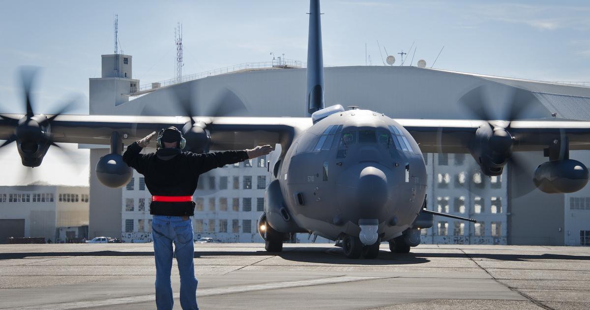 An AC-130J Ghostrider taxis at Eglin Air Force Base, Florida, in this photo taken in January 2014. (Photo: U.S. Air Force)