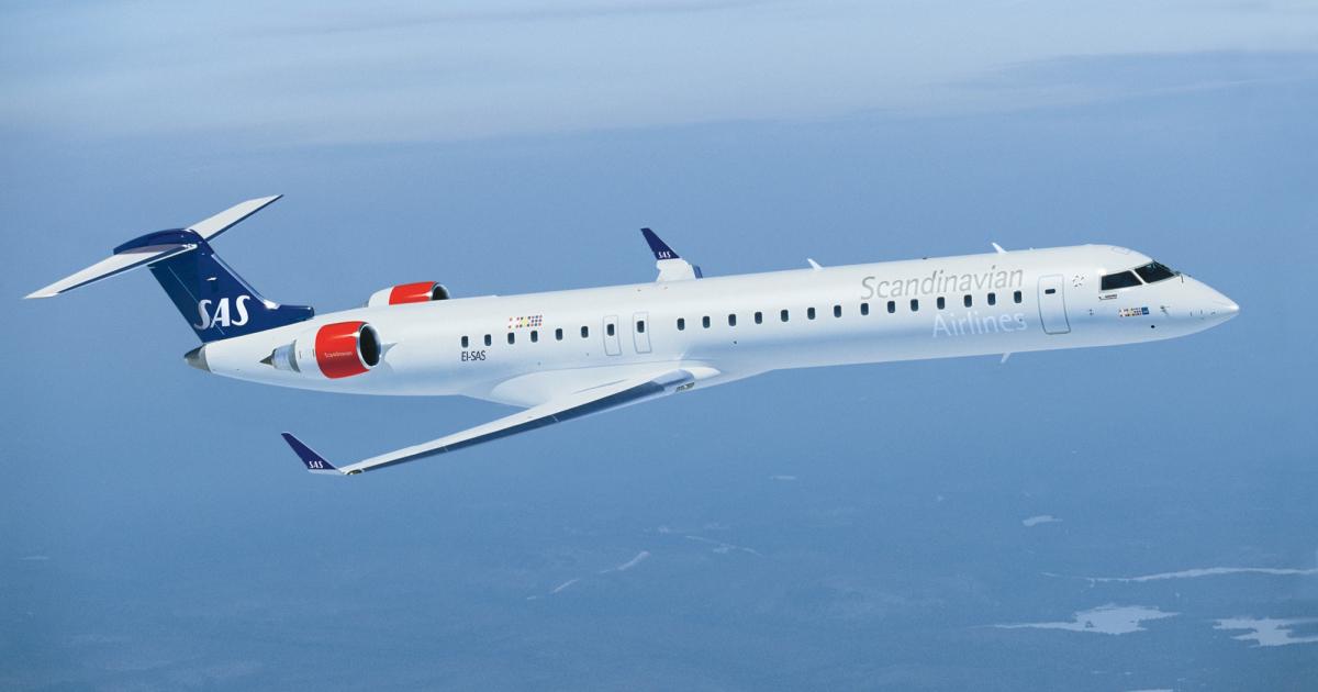 Irish regional carrier CityJet has become one of the largest European operators of the CRJ900 regional jet. (Image: Bombardier)