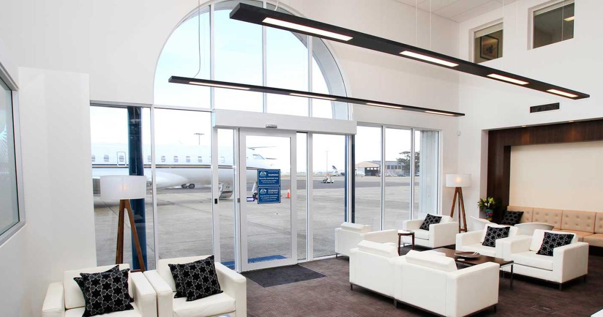 Execujet's FBO at Sydney's Kingsford-Smith International Airport adds to the company's presence there, which includes a maintenance facility, flight operations for its charter fleet, and administration offices.