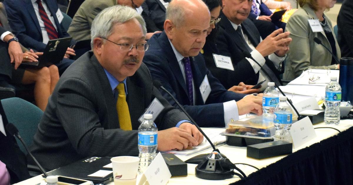 Drones pose a multi-faceted challenge for cities, San Francisco Mayor Ed Lee told the Drone Advisory Committee. (Photo: Bill Carey)