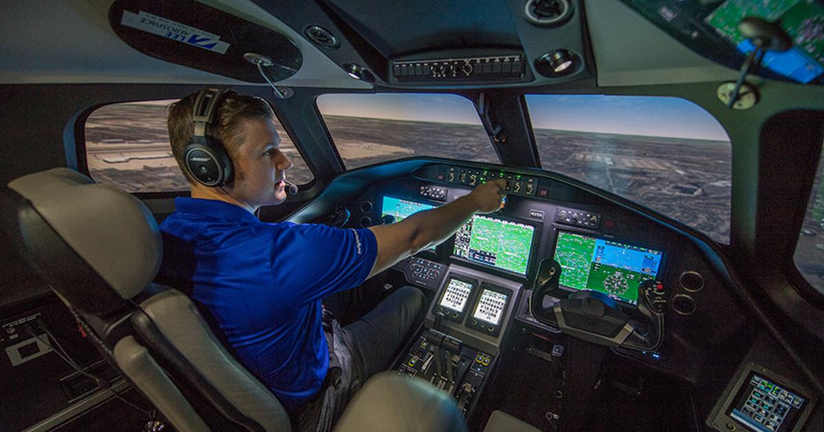 Textron-owned TRU Simulation + Training's Cessna Citation Latitude/Sovereign+ simulator at its Tampa, Florida facility has been approved by the FAA. (Photo: TRU Simulation + Training)