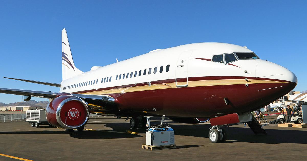 Boeing Business Jets has notched a dozen sales this year, a giant bounce-back from a lackluster 2016, during which the airframer took orders for only three of the bizliner series.