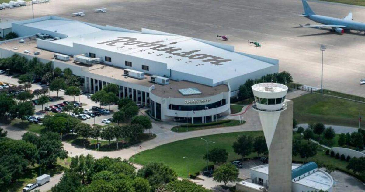 Newly-formed Robinson Aerospace now occupies the former a 217,000 sq ft  Galaxy-Gulfstream completions facility at Fort Worth's Alliance Airport. It expects to add maintenance services to its offerings early next year.