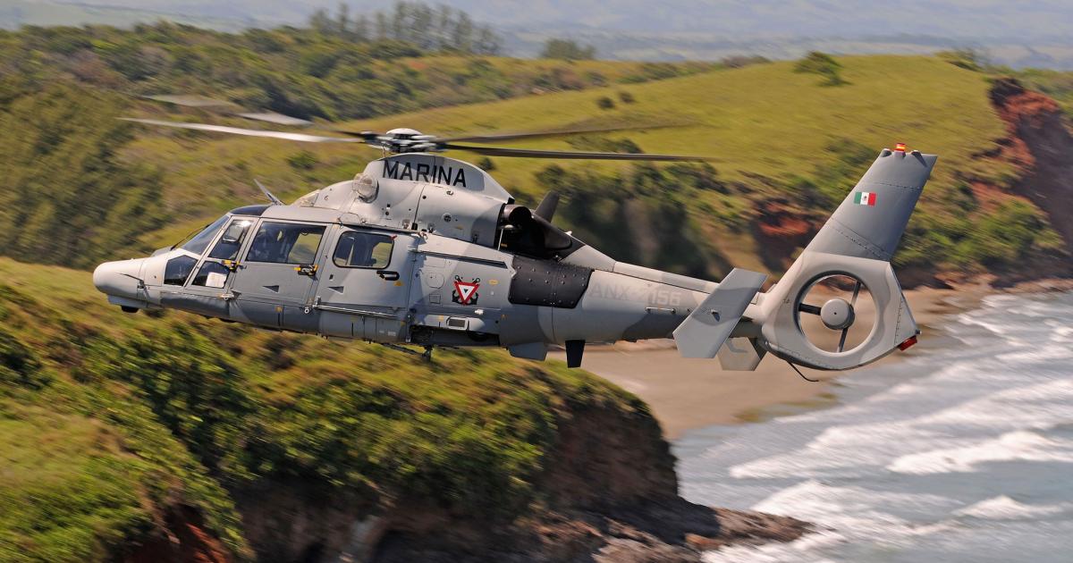 The Mexican Navy was the launch customer for the AS565MBe version of the Panther. (Photo: Anthony Pecchi via Airbus Helicopters) 
