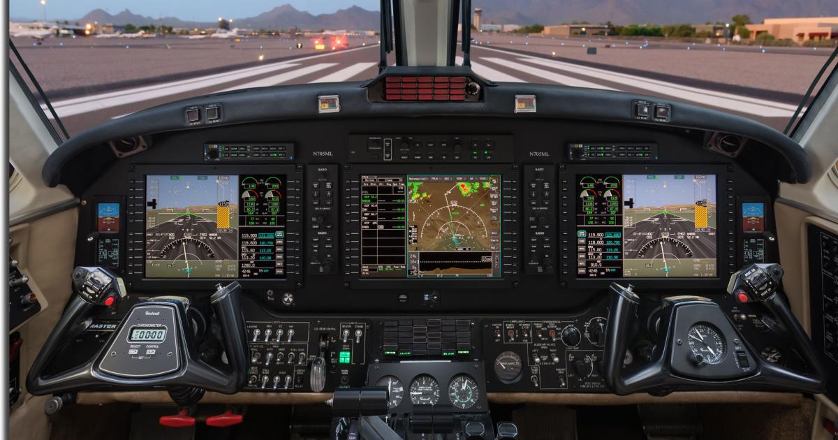 BendixKing holds FAA STC approval for the installation of its AeroVue flight deck in the King Air B200 and expects approval for more aircraft models to follow. (Photo: BendixKing)
