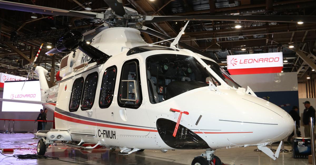 The first airframe to go through the joint program between Waypoint and Leonardo is on display at Heli-Expo 2018. The reconfiguration and refurbishment work turns older AW139s into modernized versions, extending their useful life and adding new capabilities.